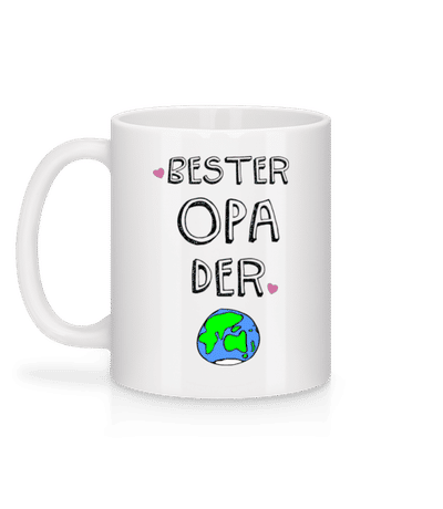 Bester Opa der Welt - Tasse - Weiß - Hinten