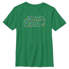 Star Wars - Logo Christmas Lights - Christmas - Enfant T-shirt