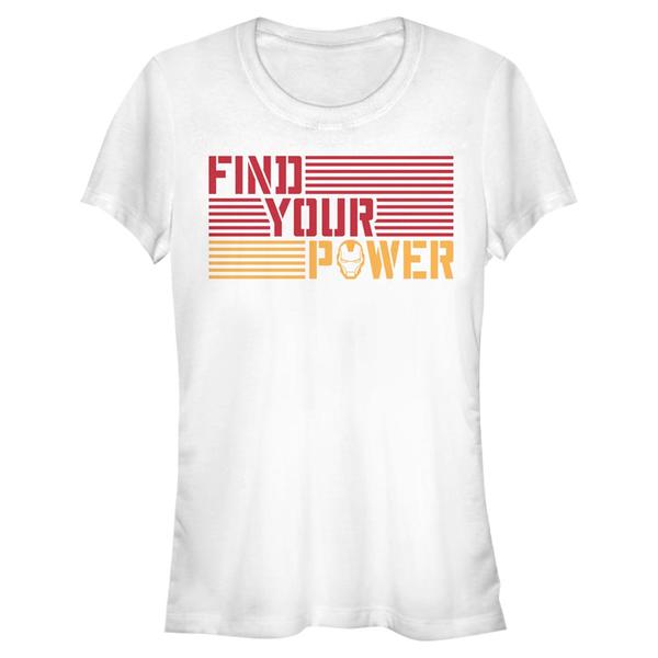 Aperçu: Marvel - Avengers - Iron Man Iron Power - Femme T-shirt - Blanc - Devant