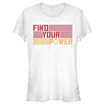 Marvel - Avengers - Iron Man Iron Power - Femme T-shirt - Blanc - Devant