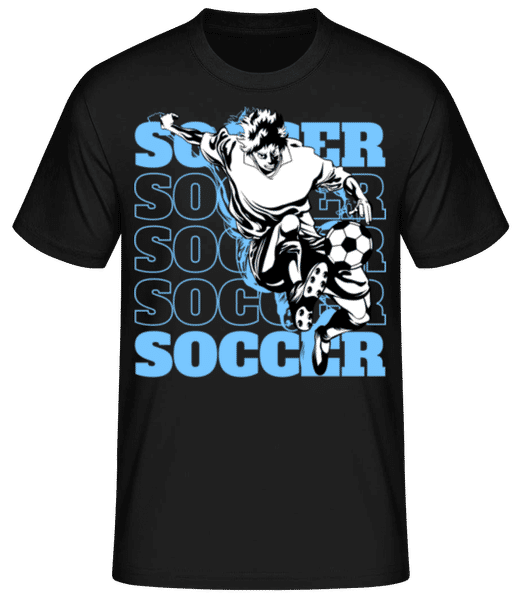 Aperçu: Soccer Player - T-shirt standard Homme - Noir - Devant