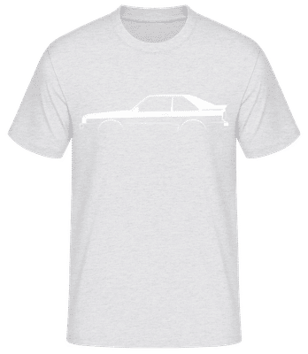 'Audi Sport Quattro' Silhouette - Camiseta básica para hombre - Gris moteado - delante