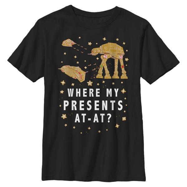 Aperçu: Star Wars - AT-AT Ginger - Christmas - Enfant T-shirt - Noir - Devant