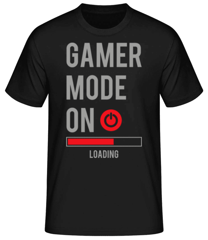 Vorschau: Gamer Mode On - Männer Basic T-Shirt - Schwarz - Vorne