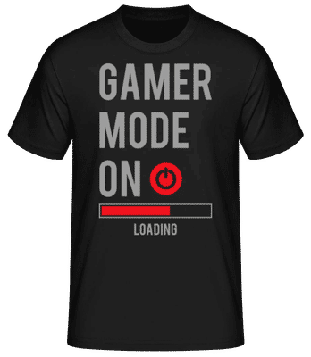 Gamer Mode On - Camiseta básica para hombre - Negro - delante