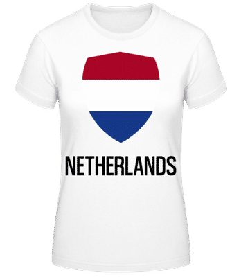 Netherlands - Dámske basic tričko - Biela - Predné
