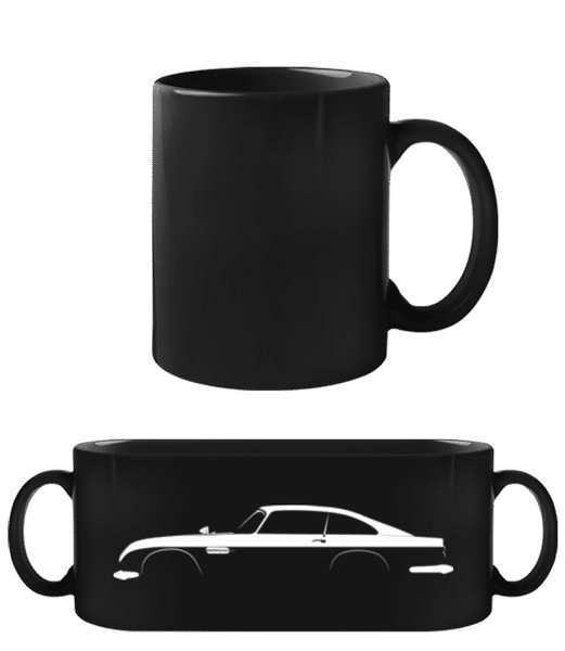 Aperçu: 'Aston Martin DB5' Silhouette - Tasse Noire - Noir - Devant