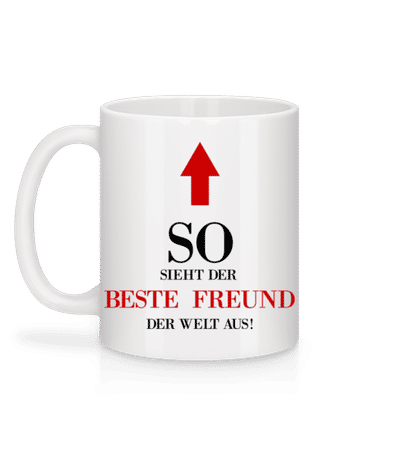Der Beste Freund Der We - Tasse - Weiß - Hinten