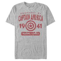 Marvel - Captain America Captains Property - Men's T-Shirt - Heather grey - Front