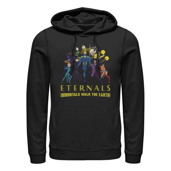 Aperçu: Marvel - Eternals - Photo de groupe - Unisex Sweat à capuche - Noir - Devant