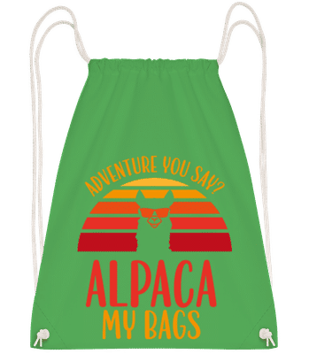 Adventure You Say - Gym bag - Kelly green - imagedescription.FrontImage