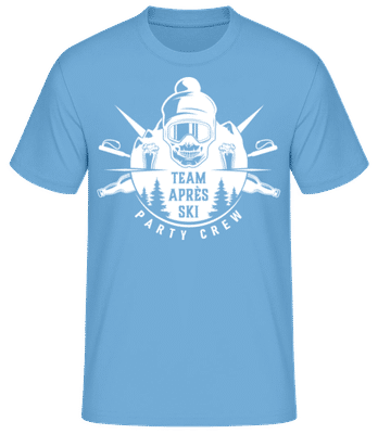 Team Après Ski - T-shirt standard Homme - Bleu clair - Devant
