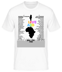 Live Aid Lineup · Männer Basic T-Shirt