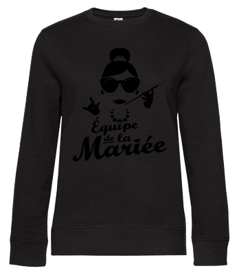 Équipe De La Mariée Noir - Sweat-shirt standard pour femme - Noir - Devant