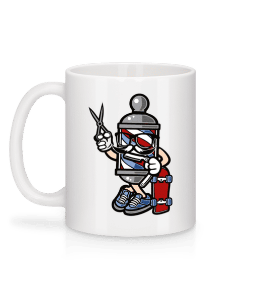 Vorschau: Barber Skater - Tasse - Weiß - Hinten
