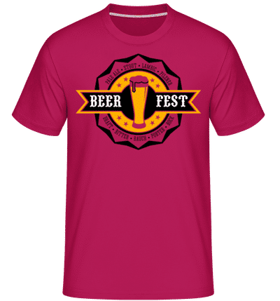 Beer Fest -  Shirtinator Men's T-Shirt - Magenta - Front