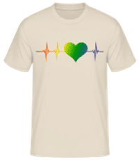Battement de cœur LGBTQ - T-shirt standard Homme - Crème - Devant