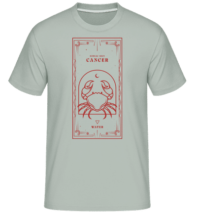 Art Deco Zodiac Sign Cancer - Shirtinator Men's T-Shirt - Mint Green - Front