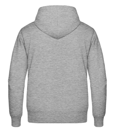 Unisex Two-Toned Hoodie - Heather grey / Navy - Back