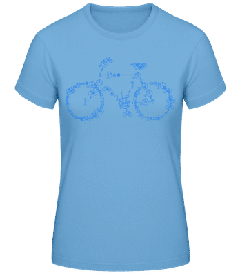 Bicycle From Bicycles - Women's Basic T-Shirt - Light blue - Front