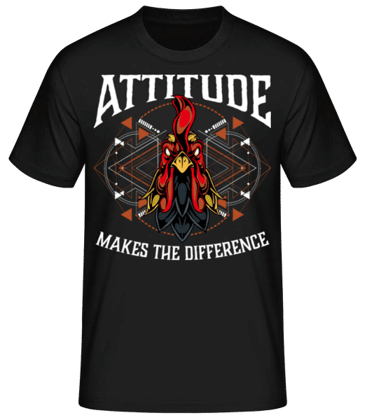 Aperçu: Attitude Makes The Difference - T-shirt standard Homme - Noir - Devant