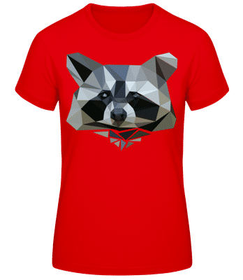 Polygon Raton Laveur - T-shirt standard Femme - Rouge - Devant