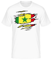 Drapeau déchiré Sénégal · T-shirt standard Homme