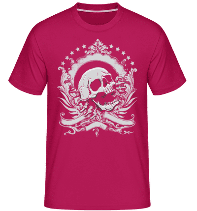 Skull Logo -  Shirtinator Men's T-Shirt - Magenta - Front