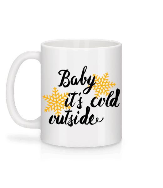 Aperçu: Baby It's Cold Outside - Mug en céramique blanc - Blanc - Derrière