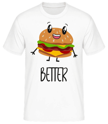 Better Together Burger - Pánske basic tričko - Biela - Predné