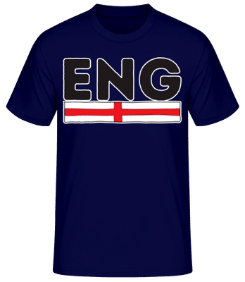 Football Angleterre - T-shirt standard Homme - Bleu marine - Devant