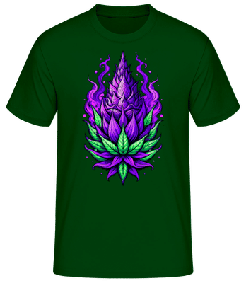 Fleur De Cannabis - T-shirt standard Homme - Vert bouteille - Devant