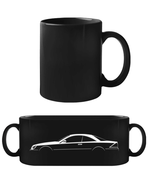 Aperçu: 'Mercedes CL C215' Silhouette - Tasse Noire - Noir - Devant