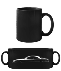 'Mercedes CL C215' Silhouette · Taza negra