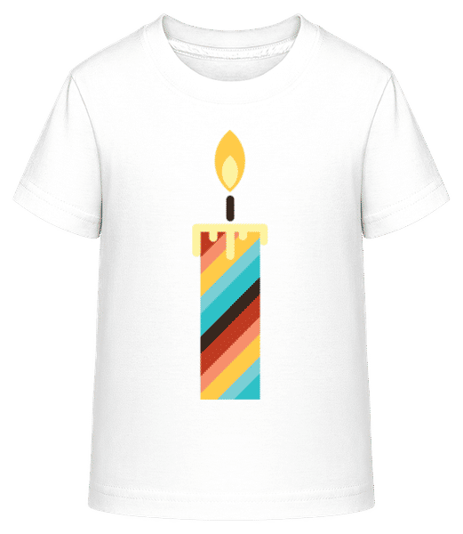 Aperçu: Bougie D'Anniversaire - T-shirt shirtinator Enfant - Blanc - Devant