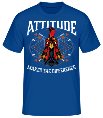 Attitude Makes The Difference - T-shirt standard Homme - Bleu royal - Devant