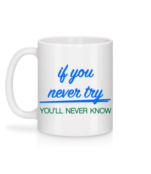 Aperçu: Try - Mug en céramique blanc - Blanc - Derrière