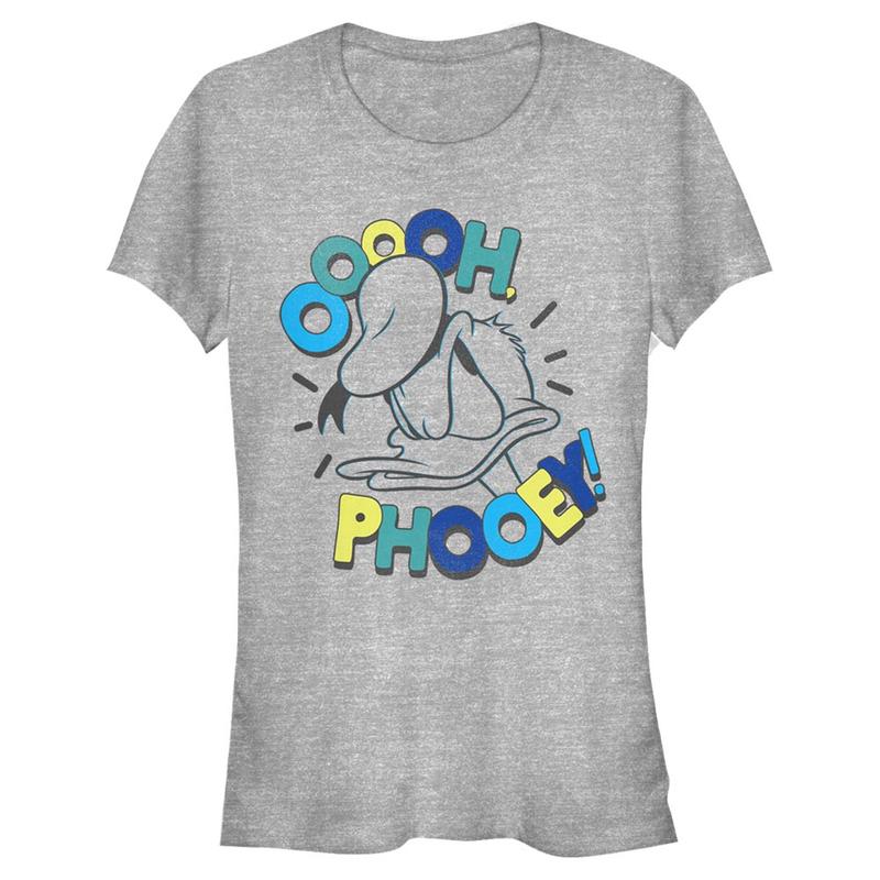 Náhled: Disney Classics - Mickey Mouse - Donald Duck Cartoon Phooey - Dámské Tričko - Melírově šedá - Napřed