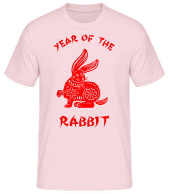 Chinese Zodiac Year Of The Rabbit - T-shirt standard Homme - Rose - Devant