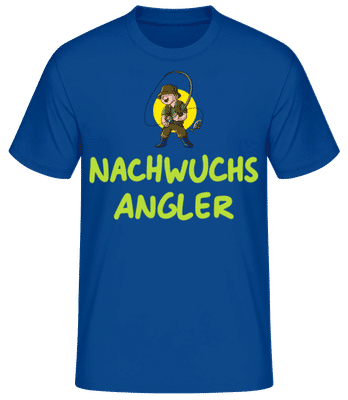 Nachwuchs Angler - Männer Basic T-Shirt - Royalblau - Vorne
