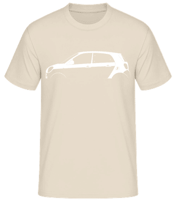 'Smart Forfour (W453)' Silhouette - T-shirt standard Homme - Crème - Devant