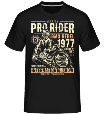 Pro Rider -  Shirtinator Men's T-Shirt - Black - Front