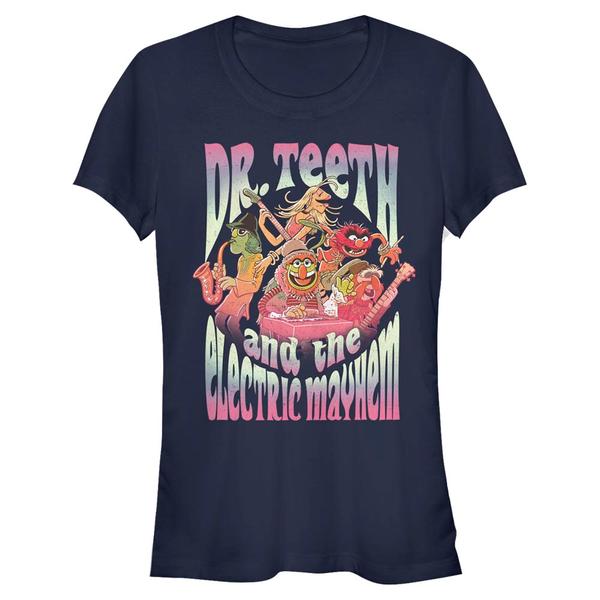 Preview: Disney Classics - Muppets - Dr. Teeth Dr Teeth Band - Women's T-Shirt - Navy - Front