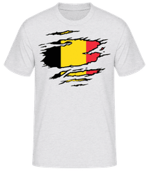 Zerrissene Fahne Belgien · Männer Basic T-Shirt