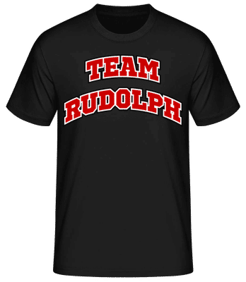 Team Rudolph - Männer Basic T-Shirt - Schwarz - Vorne