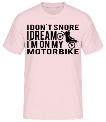 Dreaming Of My Motorbike - Men's Basic T-Shirt - Pink - Front
