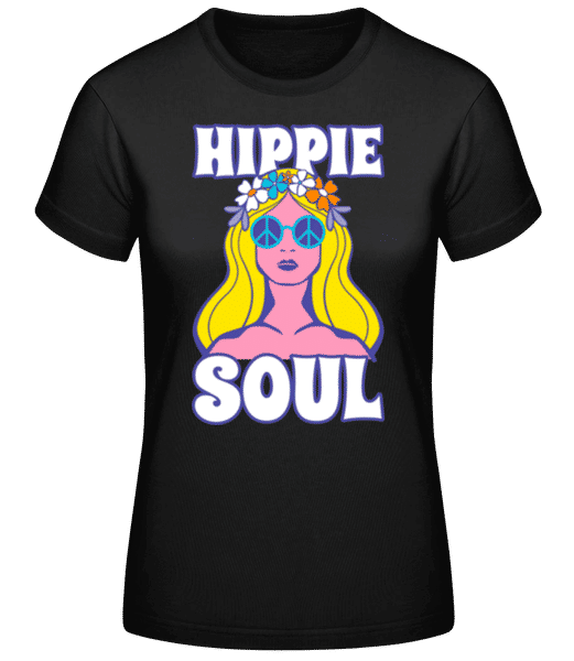 Aperçu: Hippie Soul - T-shirt standard Femme - Noir - Devant