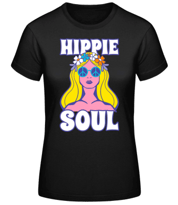 Hippie Soul - Dámske basic tričko - Čierna - Predné