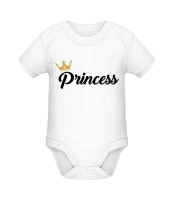 Princess - Bio body pre deti - Biela - Predné