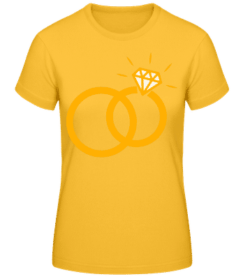 Diamand Alliances - T-shirt standard Femme - Jaune doré - Devant